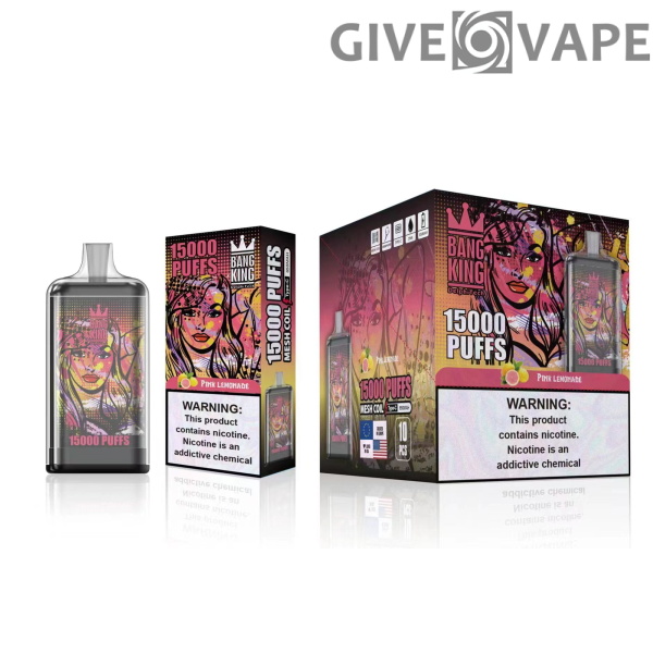 Bang King 15000 Puffs 0% 2% 3% 5% Vape desechable recargable con nicotina al por mayor - GiveVape - 10