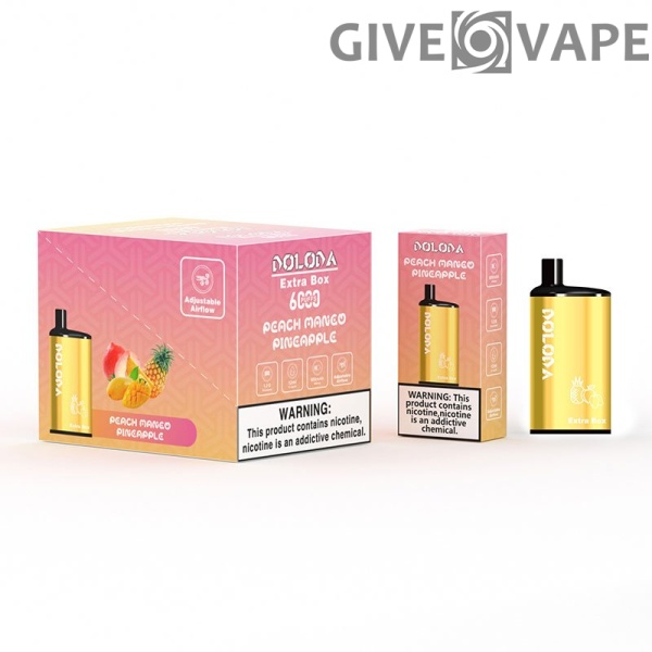DOLODA Extra Box 6000 šluků 2% 5% Nikotinová dobíjecí jednorázová vape velkoobchod - GiveVape - 6