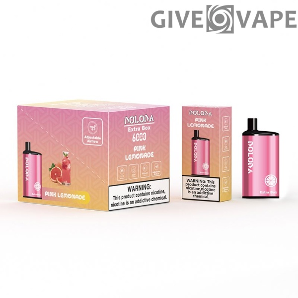 DOLODA Extra Box 6000 potahů 2% 5% Nikotinová dobíjecí jednorázová vape velkoobchod – GiveVape – 5