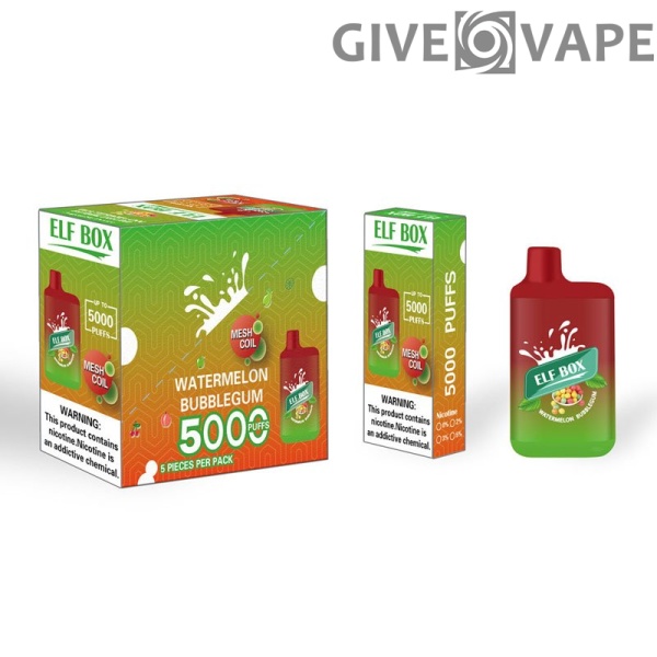 ELF BOX 5000 Rookwolken 0% 2% 3% 5% Nicotine Wegwerp Vape Authentieke E-sigarettenpen Groothandel - GiveVape - 9