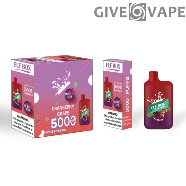 ELF BOX 5000 Rookwolken 0% 2% 3% 5% Nicotine Wegwerp Vape Authentieke E-sigarettenpen Groothandel - GiveVape - 14