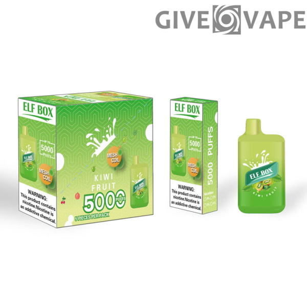 ELF BOX 5000 Rookwolken 0% 2% 3% 5% Nicotine Wegwerp Vape Authentieke E-sigarettenpen Groothandel - GiveVape - 16