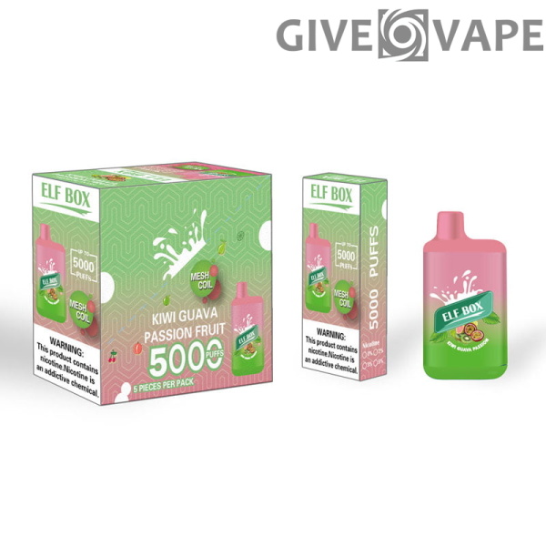ELF BOX 5000 Rookwolken 0% 2% 3% 5% Nicotine Wegwerp Vape Authentieke E-sigarettenpen Groothandel - GiveVape - 17