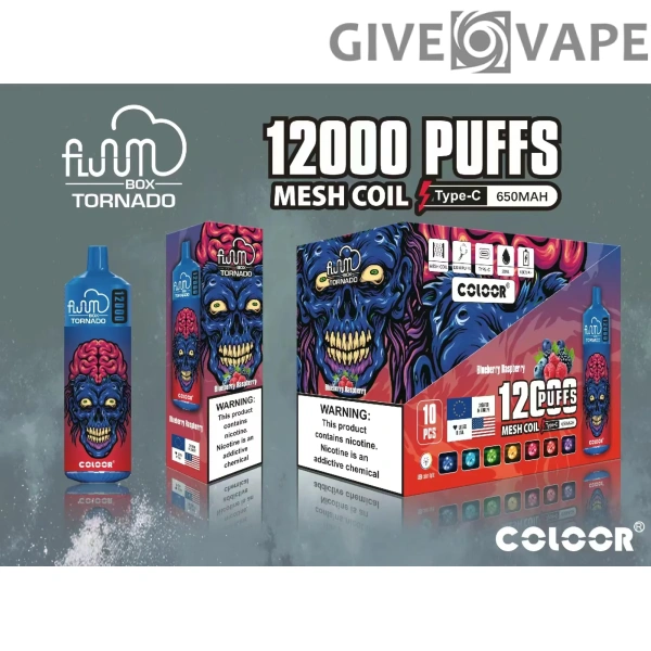 FLUUM BOX 12000 Puff 0% 2% 3% 5% Nikotin Újratölthető Eldobható Vape Pen toll E-cigaretta Nagyker - GiveVape - 4