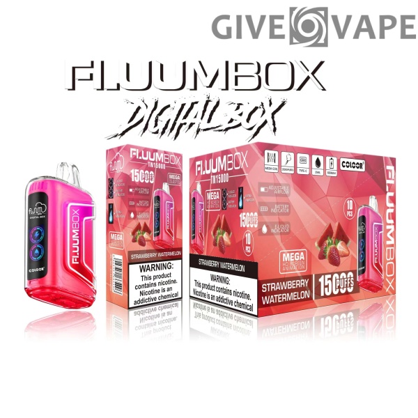 FluuM Digital Box TN 15000 Puffs 0% 2% 3% 5% Nicotina Recargable Vape Pen Pods Cigarrillo electrónico al por mayor - GiveVape - 12