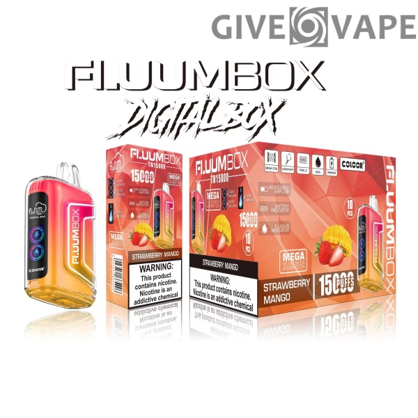 FluuM Digital Box TN 15000 Puffs 0% 2% 3% 5% Nicotina desechable recargable Vape Pen Pods Cigarrillo electrónico al por mayor - GiveVape - 11