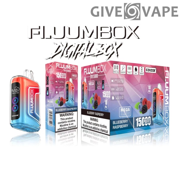 FluuM Digital Box TN 15000 Puffs 0% 2% 3% 5% Nicotina Recargable Vape Pen Pods Cigarrillo electrónico al por mayor - GiveVape - 8
