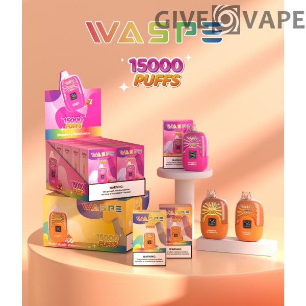 Cutie digitală WASPE 15000 PuffS 0% 2% 3% 5% Vape de unică folosință cu nicotină Comerț cu ridicata - GiveVape - 1