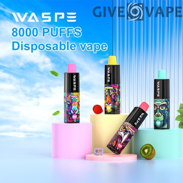 WASPE 8000 PUFFS 0% 2% 3% 5% Vape de unică folosință cu nicotină Comerț cu ridicata - GiveVape - 1