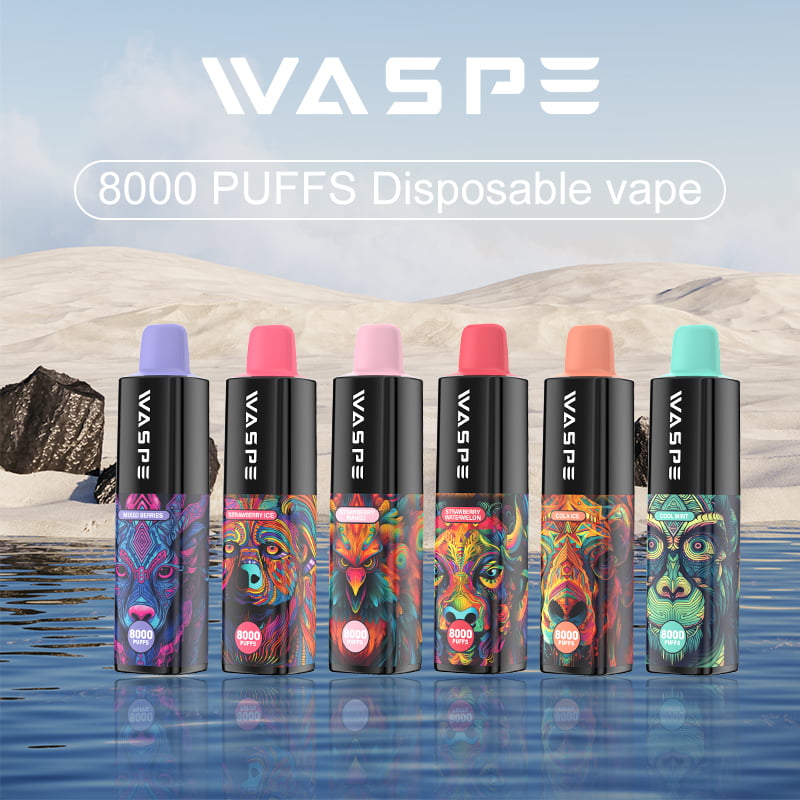 WASPE 8000 PUFFS 0% 2% 3% 5% Nikotin eldobható Vape nagykereskedés - GiveVape - 2