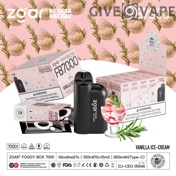 ZGAR FOGGY BOX 7000 Puffs 2% Nikotin wiederaufladbar Einweg-Vape Großhandel – GiveVape – 10