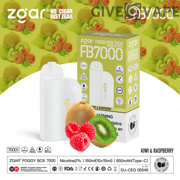 ZGAR FOGGY BOX 7000 Puffs 2% Nikotin wiederaufladbar Einweg-Vape Großhandel – GiveVape – 17