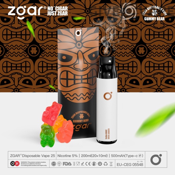 ZGAR ZG25 3000 Puffs 5% Nikotin újratölthető eldobható tok nagykereskedés - GiveVape - 13