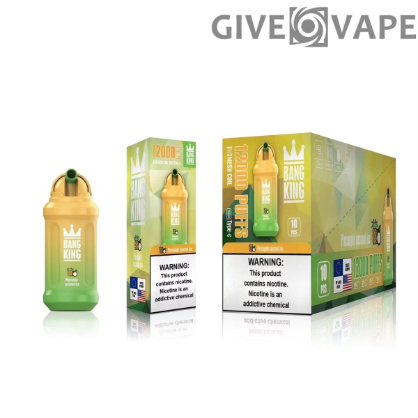 Bang King 12000 Puffs 0% 2% 3% 5% Vape desechable recargable con nicotina al por mayor - GiveVape - 18