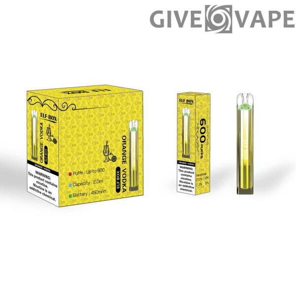 ELF BOX 600 Puffs 2% Caneta Vape Descartável de Nicotina Atacado - GiveVape - 6