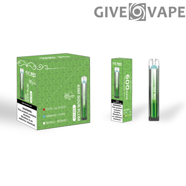 ELF BOX 600 Puffs 2% Caneta Vape Descartável de Nicotina Atacado - GiveVape - 9