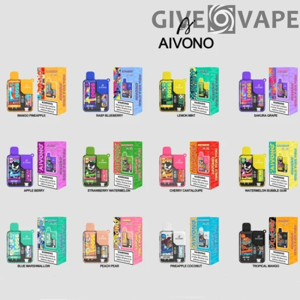 AIVONO AIM TANK 9500 Puffs 0% 2% 3% 5% Stylo vape jetable rechargeable à faible teneur en nicotine en vrac Acheter en gros - GiveVape - 1