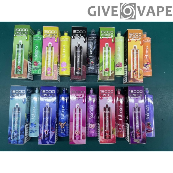 AIVONO FATMAN 15000 Puffs 0% 2% 3% 5% Перезаряжаемые одноразовые ручки для электронных сигарет с низким содержанием никотина Купить оптом - GiveVape - 2