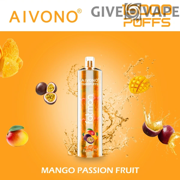 AIVONO FATMAN 15000 Puffs 0% 2% 3% 5% Перезаряжаемые одноразовые ручки для электронных сигарет с низким содержанием никотина. Купить оптом - GiveVape - 9