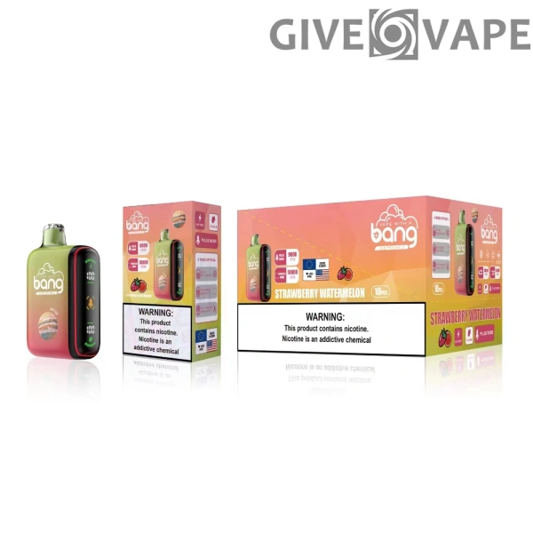 Bang 18000 Puffs Dual Mesh Digital Box 0% 2% 3% 5% Low Nicotine Rechargeable Disposable Vapes Pen Bulk Buy Wholesale - GiveVape - 10