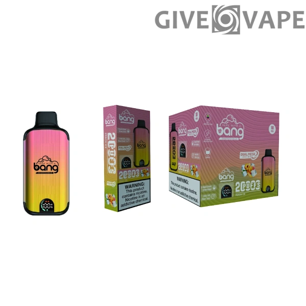 Bang Vape 20000 Puffs Dual Mesh 0% 2% 3% 5% Светодиодный дисплей с низким содержанием никотина Перезаряжаемый оптом Купить одноразовую ручку для вейпа оптом - GiveVape - 16