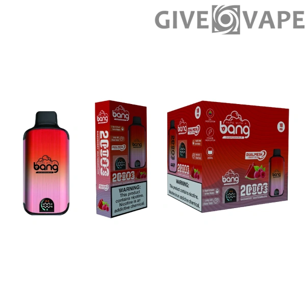 Bang Vape 20000 Puffs Dual Mesh 0% 2% 3% 5% Светодиодный дисплей с низким содержанием никотина Перезаряжаемый оптом Купить одноразовую ручку для вейпа оптом - GiveVape - 5