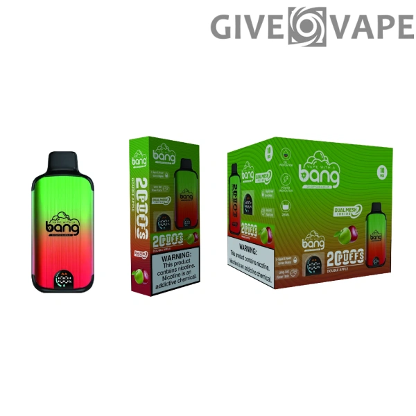 Bang Vape 20000 Puffs Dual Mesh 0% 2% 3% 5% Светодиодный дисплей с низким содержанием никотина Перезаряжаемый оптом Купить одноразовую ручку для вейпа оптом - GiveVape - 8