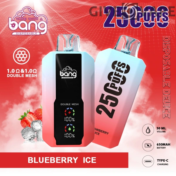 Bang 25000 Puffs 0% 2% 3% 5% Low Nicotine Rechargeable Disposable Vapes Pen Bulk Buy Wholesale - GiveVape - 7