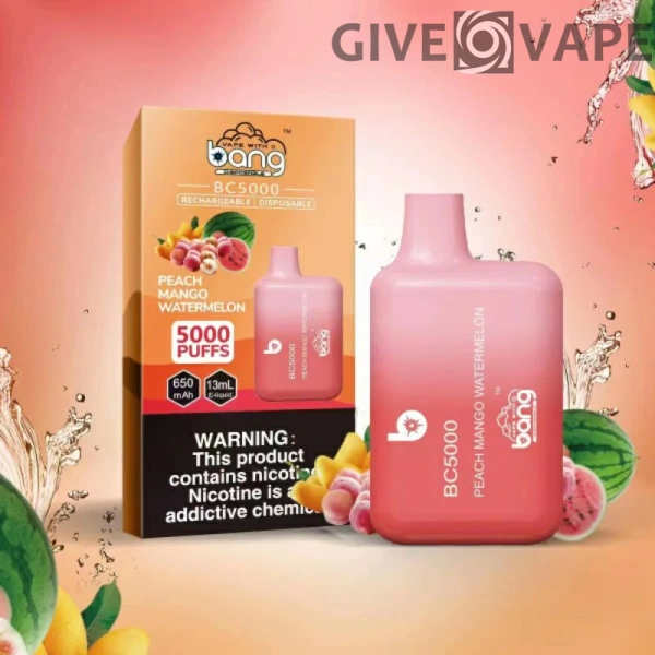 Bang BC 5000 Puffs 0% 2% 3% 5% Genopladelige engangsvapes med lav nikotinindhold Pen Bulk Køb Engros - GiveVape - 13