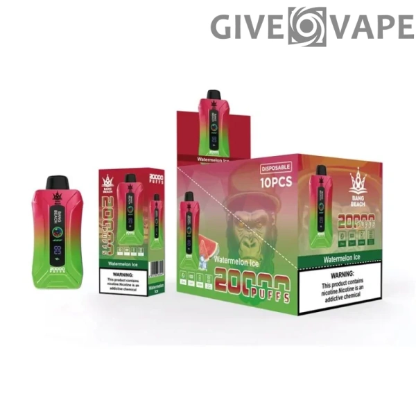 Bang Beach 20000 Puff-uri 0% 2% 3% 5% Stilo vape reîncărcabil de unică folosință cu conținut scăzut de nicotină Cumpărați cu ridicata - GiveVape - 5