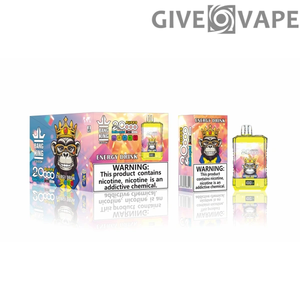 Bang King Double Crystal 20000 Puff-uri 0% 2% 3% 5% Low Nicotina Reincarable Vapes Pen vrac Cumpărați cu ridicata - GiveVape - 12