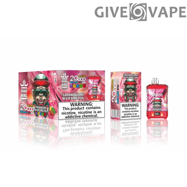 Bang King Double Crystal 20000 Puff-uri 0% 2% 3% 5% Low Nicotina Reincarable Vapes Pen vrac Cumpărați cu ridicata - GiveVape - 8