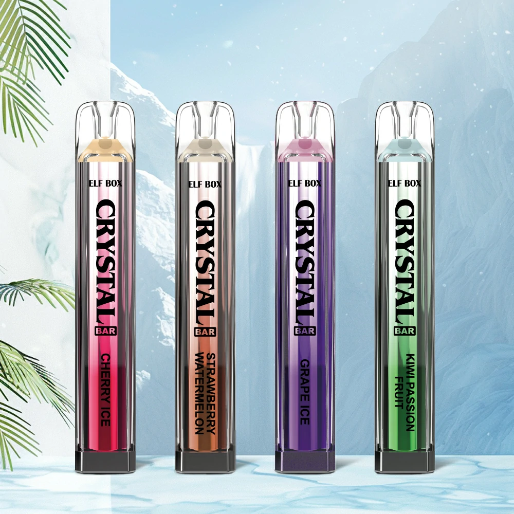 ELF BOX CRYSTAL BAR 600 Puffs 0% 2% 5% Nicotine Vape jetable rechargeable en gros