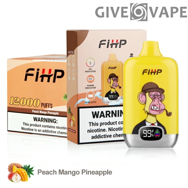 FIHP 12000 Puffs 2% 5% Stylo vapes jetable rechargeable à faible teneur en nicotine Acheter en gros - GiveVape - 7