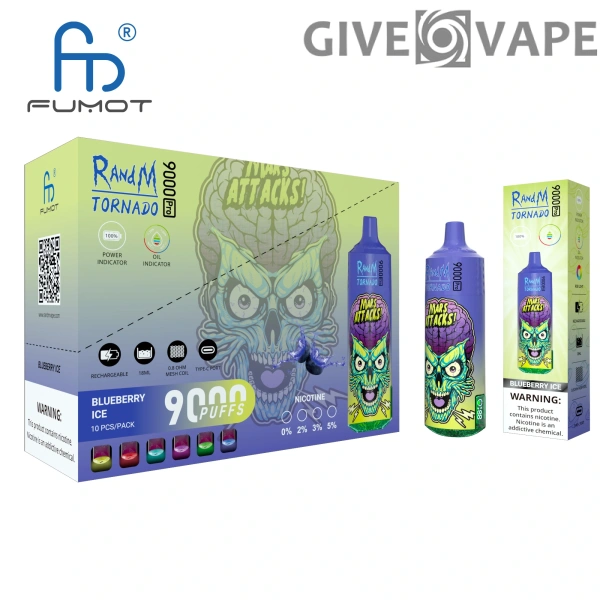 RandM Tornado 9000 PRO Puffs 0% 2% 3% 5% Nízký obsah nikotinu hromadně Koupit nabíjecí jednorázové vape velkoobchod - GiveVape - 8