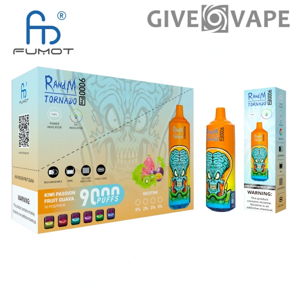 RandM Tornado 9000 PRO Puffs 0% 2% 3% 5% Nízký obsah nikotinu hromadně Koupit nabíjecí jednorázové vape velkoobchod - GiveVape - 4