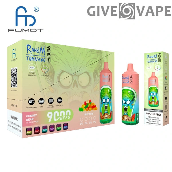 RandM Tornado 9000 PRO Puffs 0% 2% 3% 5% Nízký obsah nikotinu hromadně Koupit nabíjecí jednorázové vape velkoobchodně – GiveVape – 2
