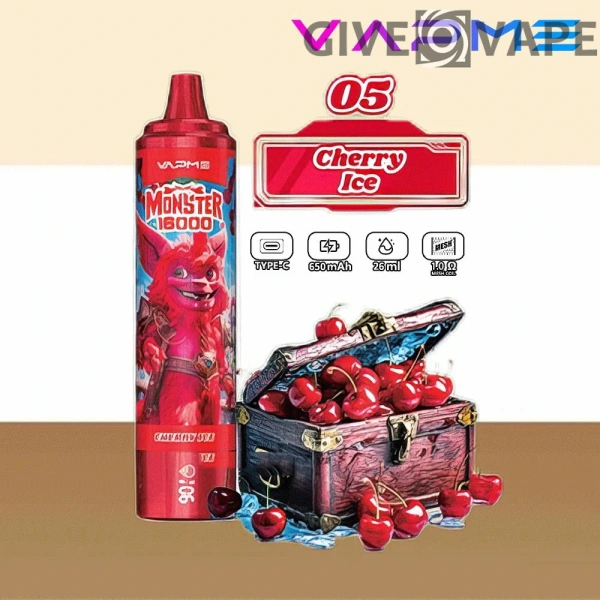 Vapme Monster 16000 Puffs 2% 5% Vapeuri de unică folosință reîncărcabile cu nicotină Cumpărare în vrac Comerț cu ridicata - GiveVape - 10