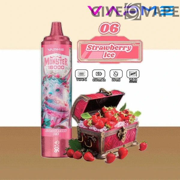 Vapme Monster 16000 Puffs 2% 5% Vapeuri reîncărcabile de unică folosință cu nicotină Cumpărare în vrac Comerț cu ridicata - GiveVape - 2