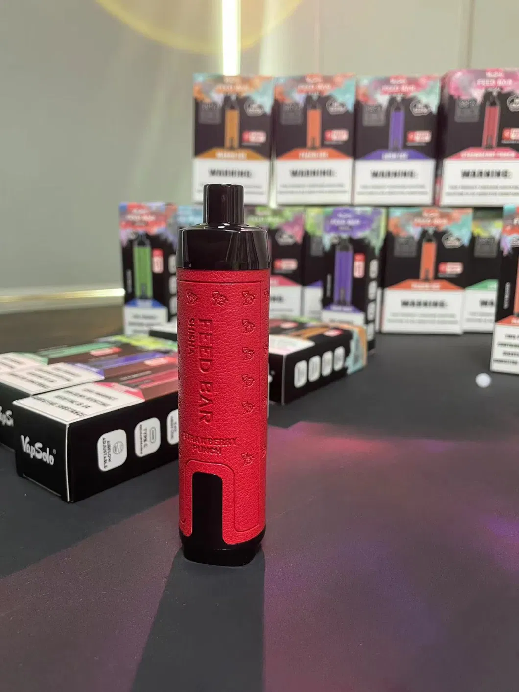 Vapsolo FEED BAR Shisha 15000 Puffs 0.5% Baixa Nicotina Recarregável Vapes Descartáveis ​​Pen Bulk Comprar Atacado