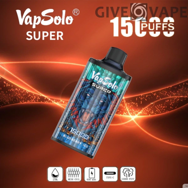 Vapsolo Super 15000 Puffs 2% 5% Low Nicotine Bulk Buy Rechargeable Disposable Vapes Pen Wholesale - GiveVape - 13
