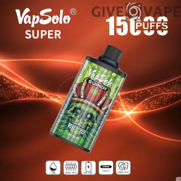 Vapsolo Super 15000 Puffs 2% 5% Low Nicotine Bulk Buy Rechargeable Disposable Vapes Pen Wholesale - GiveVape - 8