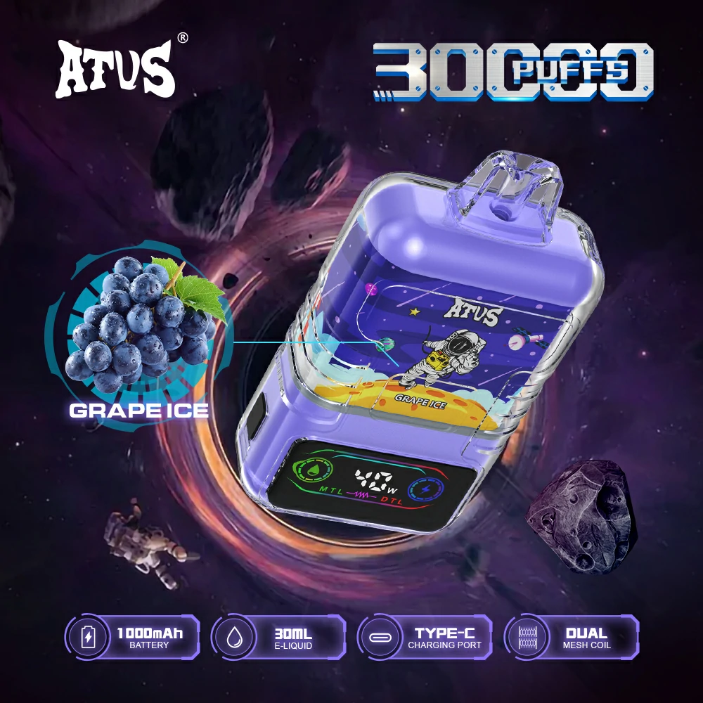 ATVS 30000 Puffs Dual Mesh 5% Low Nicotina Reincarable Vapes Pen vrac Cumpărați cu ridicata