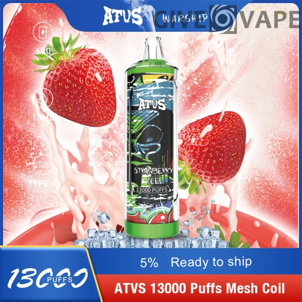 Atvs 13000 Puffs 5% Low Nicotine Rechargeable Disposable Vapes Pen Bulk Buy Wholesale - GiveVape - 10