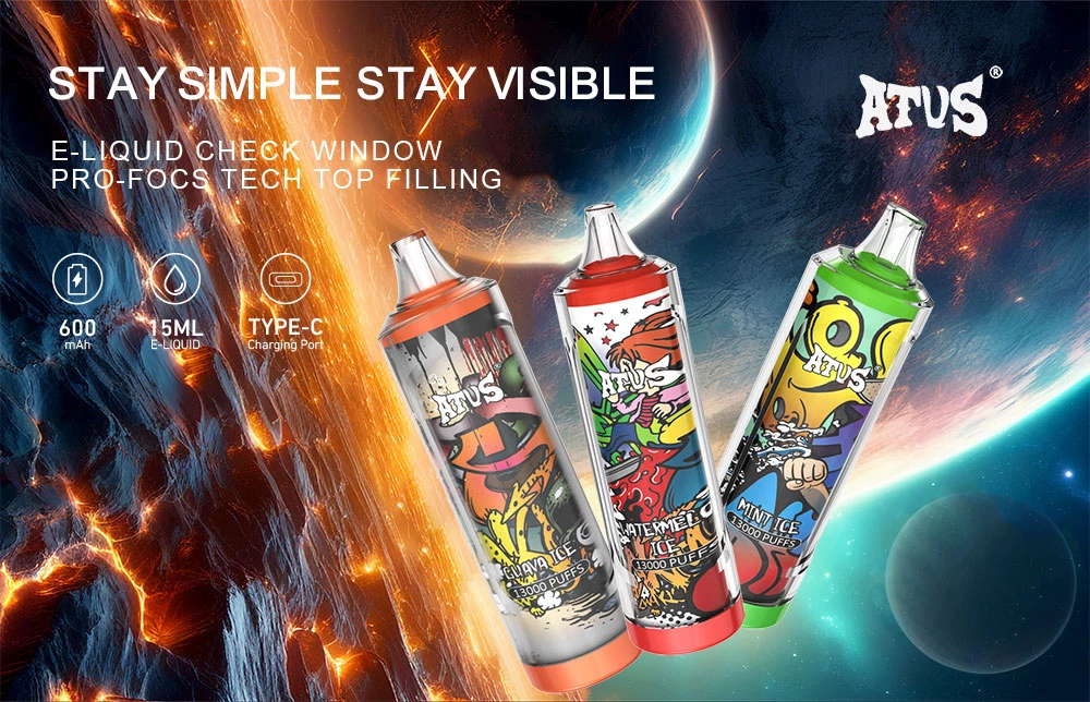Atvs 13000 Puffs 5% Baixa Nicotina Recarregável Vapes Pen Bulk Comprar Atacado