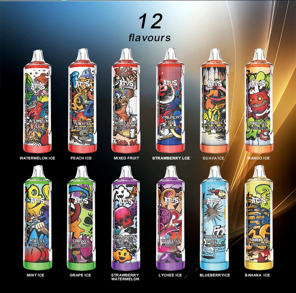 Atvs 13000 Puffs 5% Baixa Nicotina Recarregável Vapes Pen Bulk Comprar Atacado