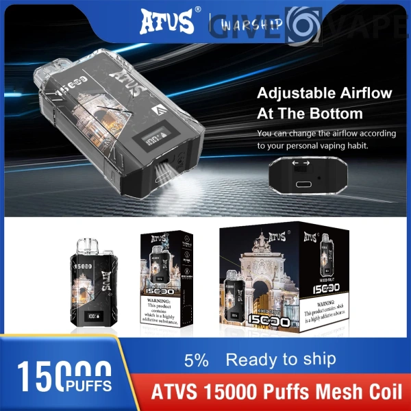 Atvs 15000 Puffs 5% Nízkonikotinové dobíjecí jednorázové vapes pero Hromadně Koupit velkoobchod – GiveVape – 2