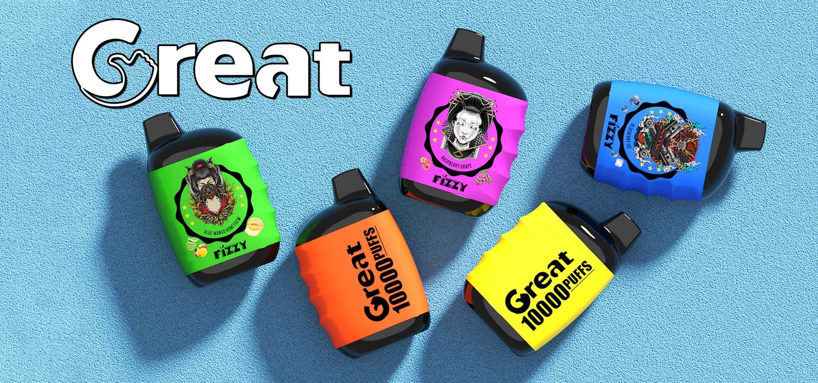 Fizzy Great 10000 Puffs 2% 5% Low Nicotina Reincarable Vapes Pen vrac Cumpărați cu ridicata -givevape