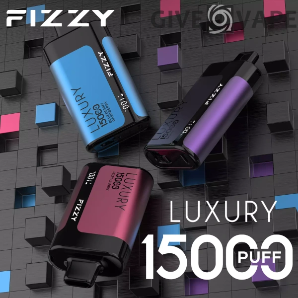 Fizzy Luxury 15000 Puffar 2% 5% Låg nikotinhalt, uppladdningsbara engångspennor Bulk Köp grossist - GiveVape - 1