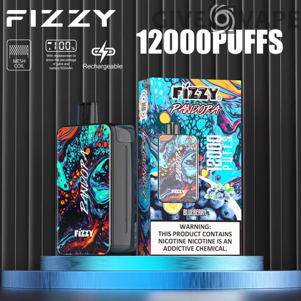 Fizzy Pandora 12000 Puffs 2% 5% Oplaadbare wegwerpvapes-pen met laag nicotinegehalte Bulk Koop groothandel - GiveVape - 3